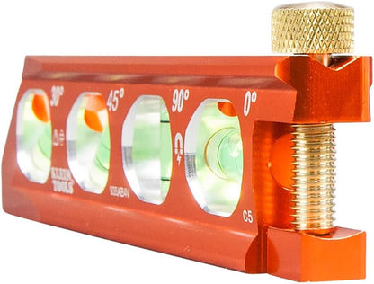 Klein Tools 935AB4V Pocket Level – High-Visibility Orange Body That Reduces Dropped-Tool Hazards on Site