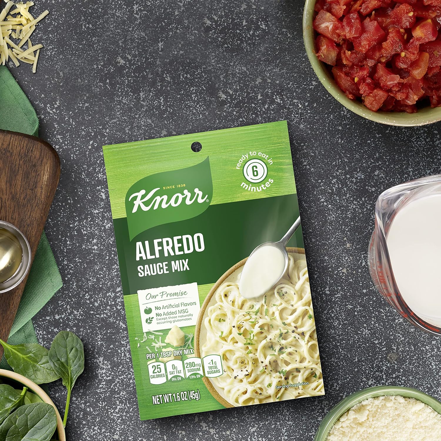 Knorr Alfredo Sauce Mix – Simple Ingredient Sauce for Apartment Kitchen Wellness Routines