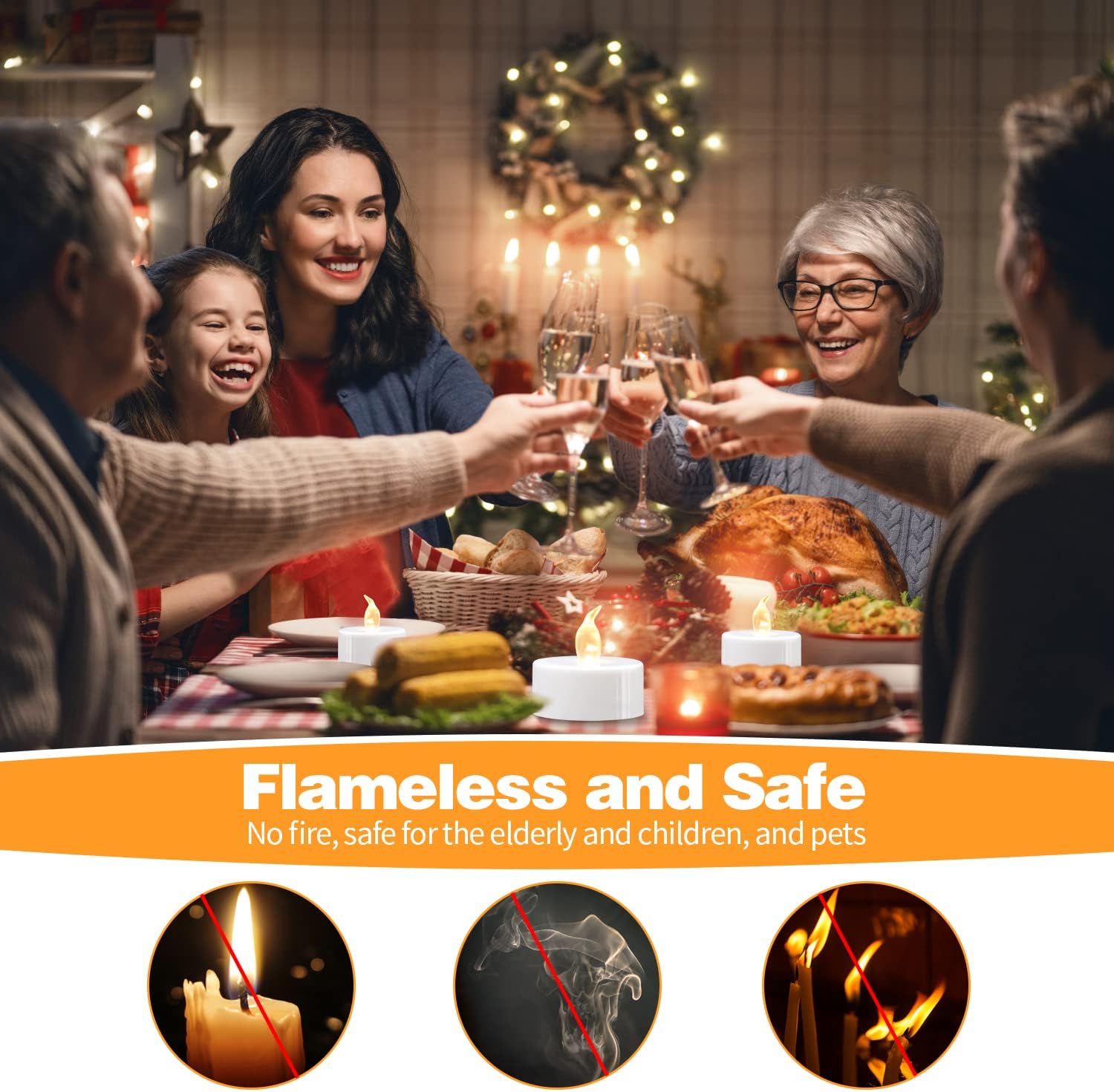 KOABY Flameless Votive Candles – Calming Night Light for Wind Down Routine, Journaling, and Sleep