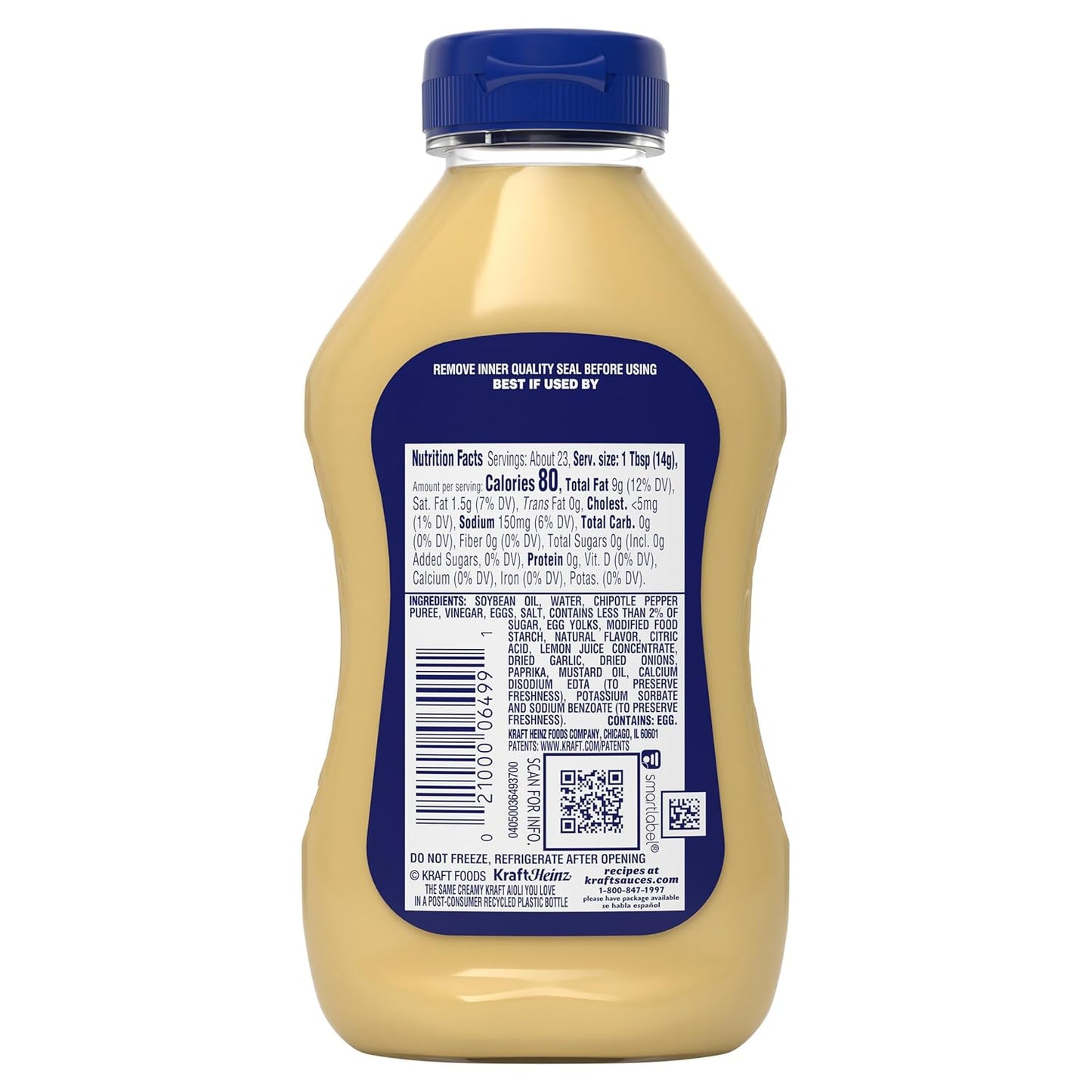 Kraft Chipotle Aioli 12 fl oz Squeeze Bottle — Ready-to-Give Flavor Upgrade Gift for Grillers, Party Hosts, and Snack Enthusiasts