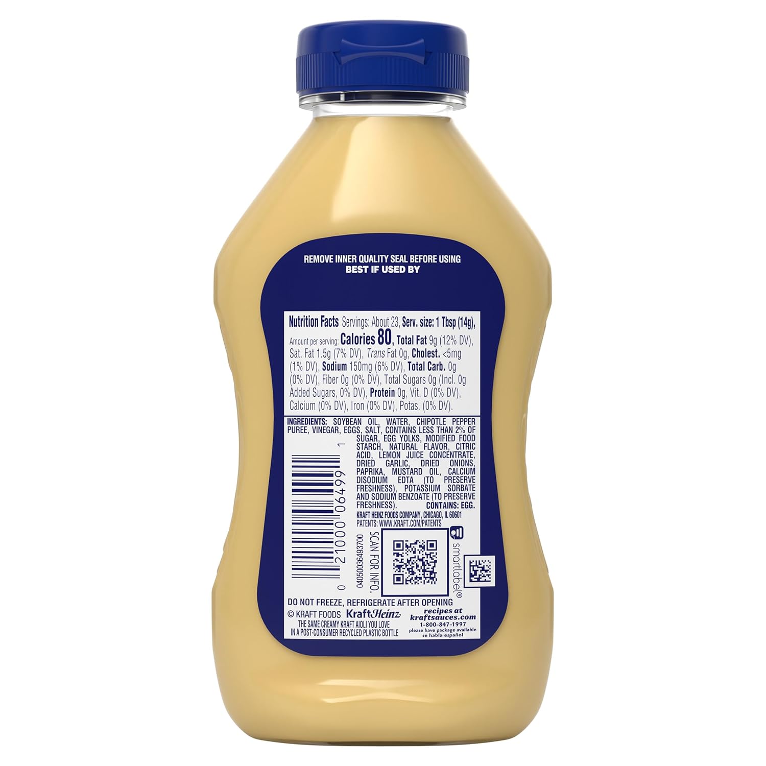 Kraft Chipotle Aioli 12 fl oz Squeeze Bottle — Ready-to-Give Flavor Upgrade Gift for Grillers, Party Hosts, and Snack Enthusiasts