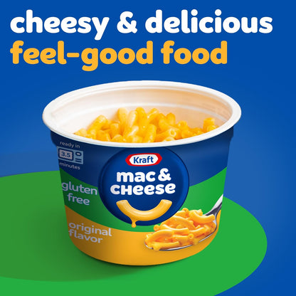 Kraft Gluten Free Mac & Cheese Cups – Intentional First-Apartment Pantry Staple, No Stove or Bowls Required