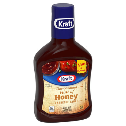 Kraft Honey BBQ Sauce 18 oz – Sweet, Mild Glaze the Whole Family Loves on Meatballs and Oven-Baked Chicken
