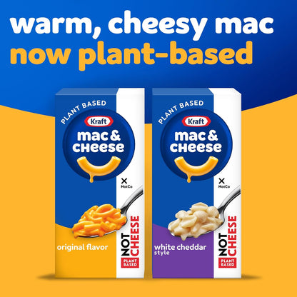 Kraft NotCo White Cheddar Plant Based Mac & Cheese – Trustworthy Plant Based Mac for Mixed Household Family Dinners, 6 oz Box