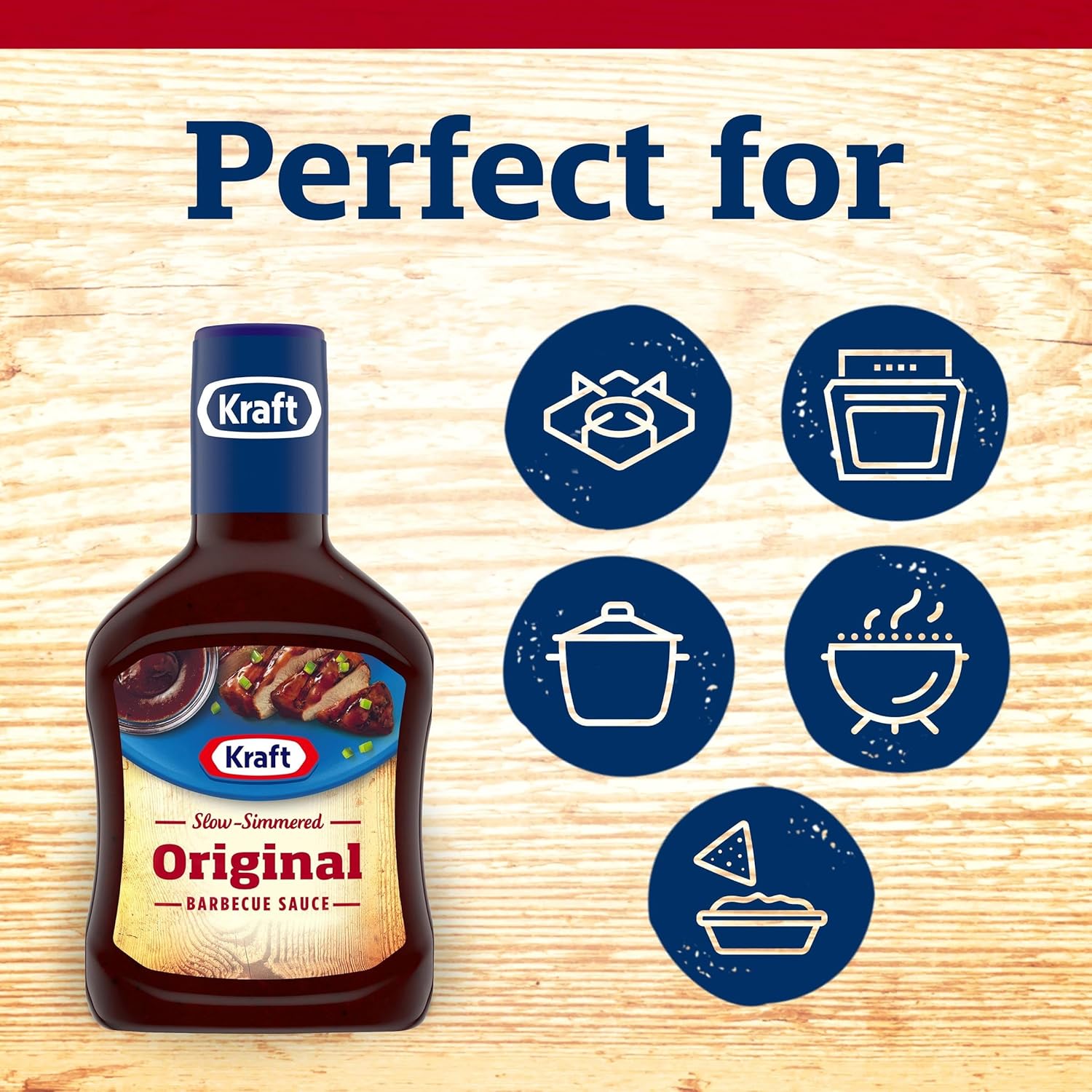 Kraft Original BBQ Sauce – Mess-Free Squeeze Bottle for Kid Lunches, Family Dinners, and Snack Time