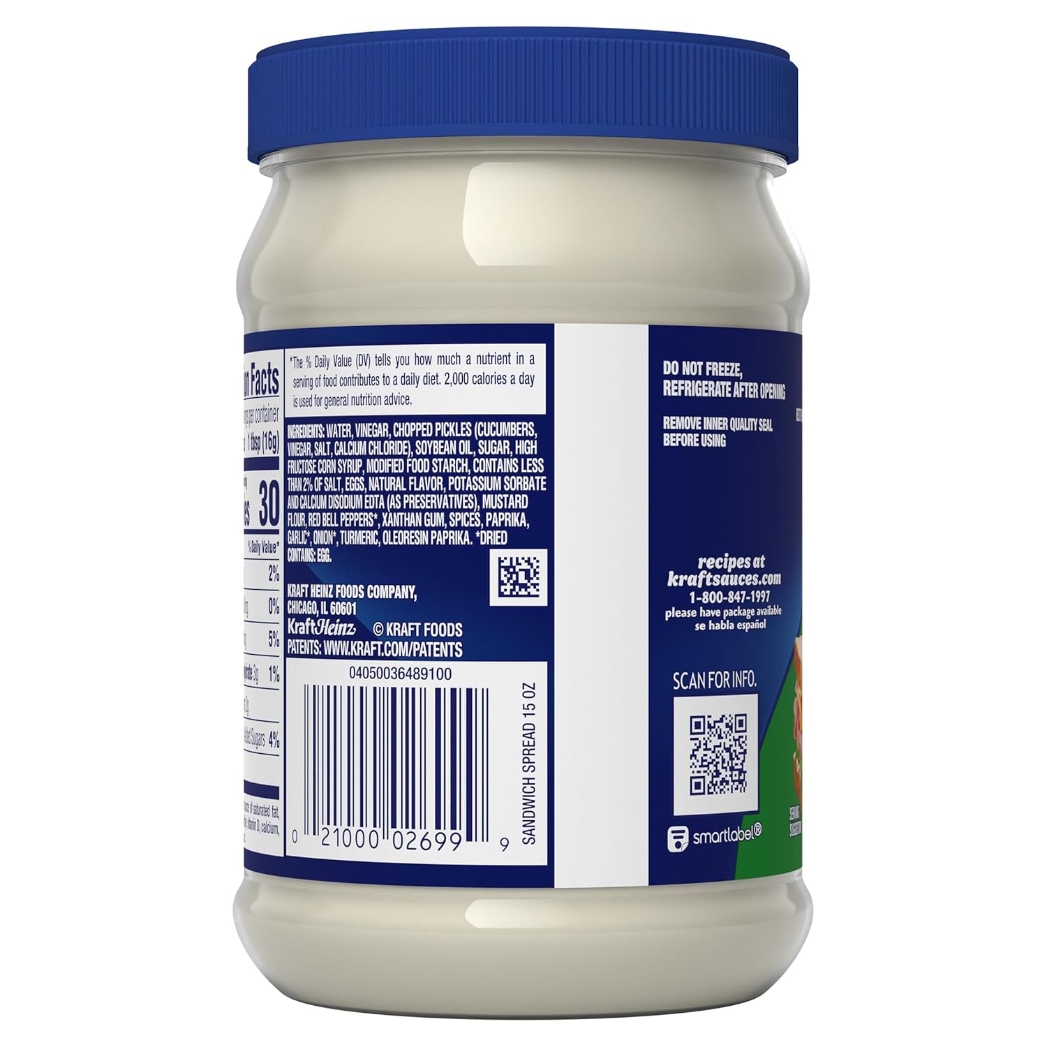 Kraft Sandwich Spread – Fast Spread for Breakfast Sandwiches and Grab-and-Go Work Lunches
