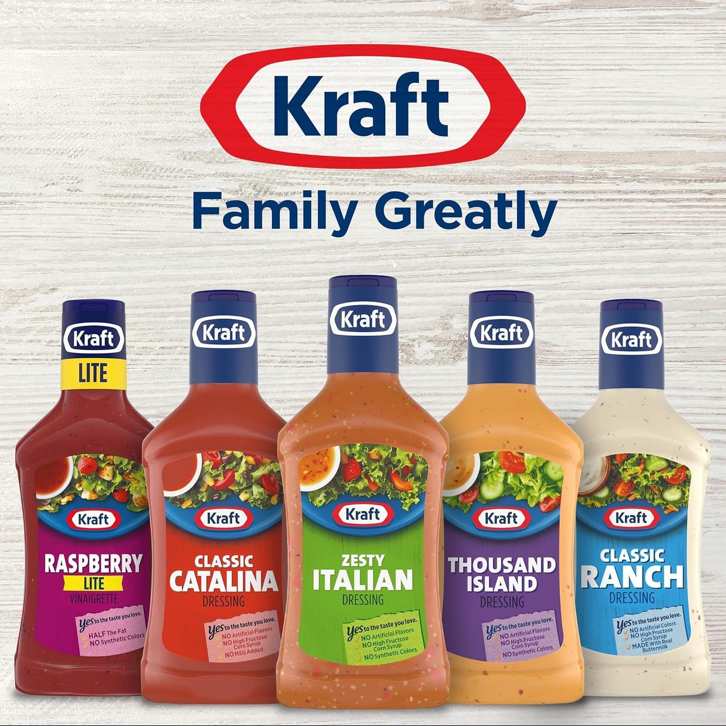 Kraft Zesty Italian Dressing – Patio Dinner Salad Dressing That Travels Well in a Cooler
