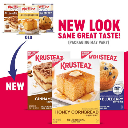Krusteaz Meyer Lemon Bar Mix – Comfort Baking for Self-Care Sundays, Flaky Shortbread Crust Included