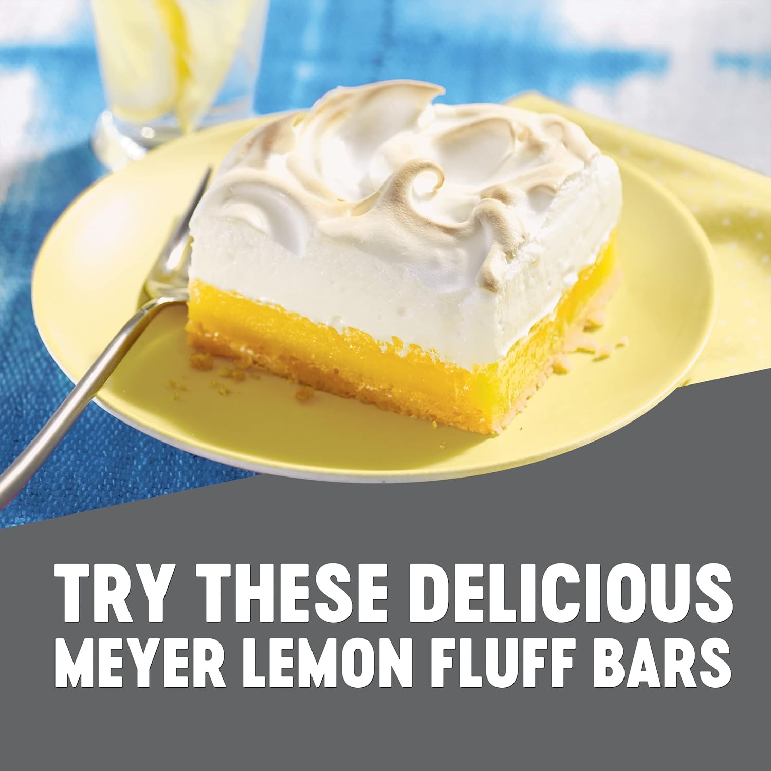 Krusteaz Meyer Lemon Bar Mix – Comfort Baking for Self-Care Sundays, Flaky Shortbread Crust Included