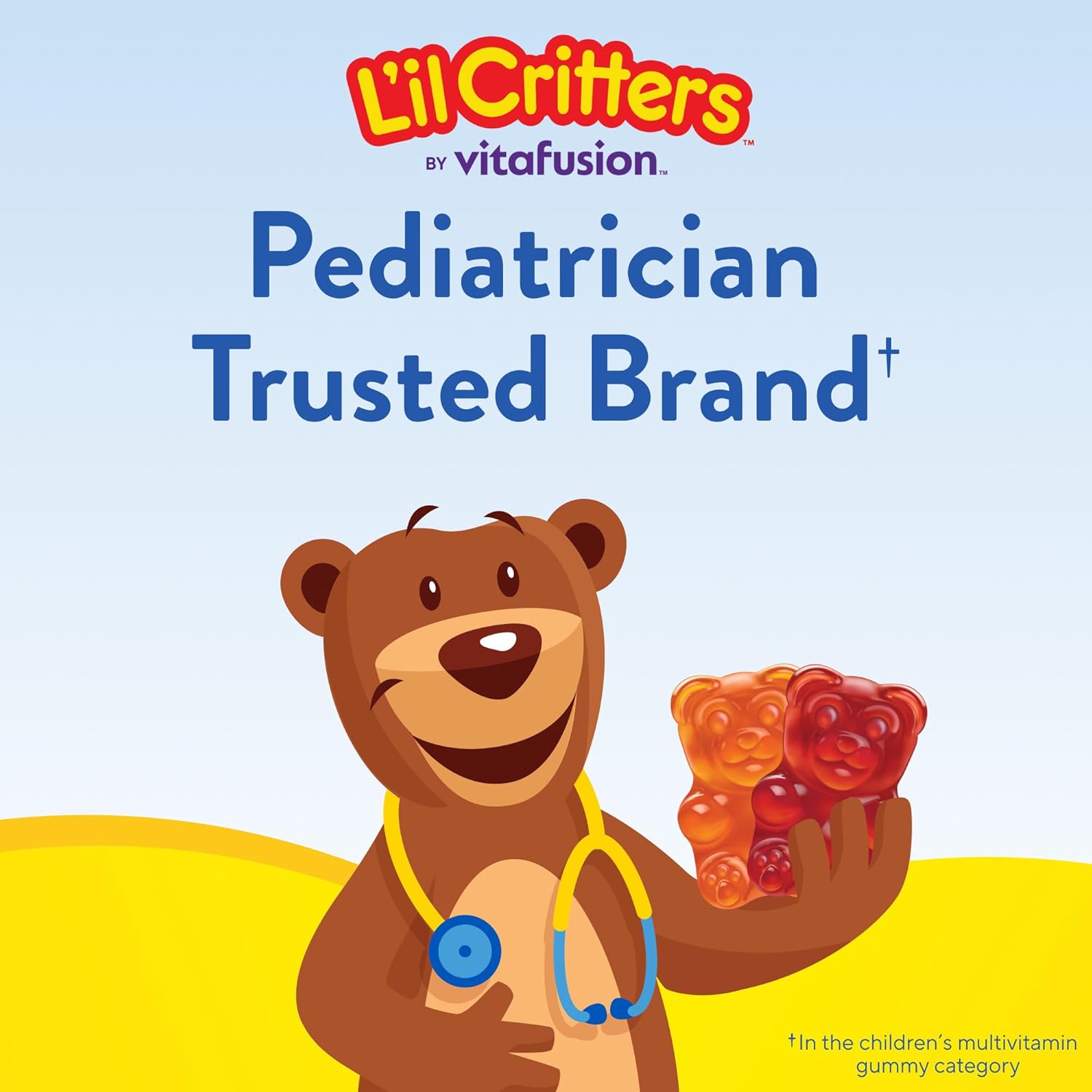 L'il Critters Gummy Vites – Pediatrician-Recommended Multivitamin for Kids Holistic Health, Dairy-Free