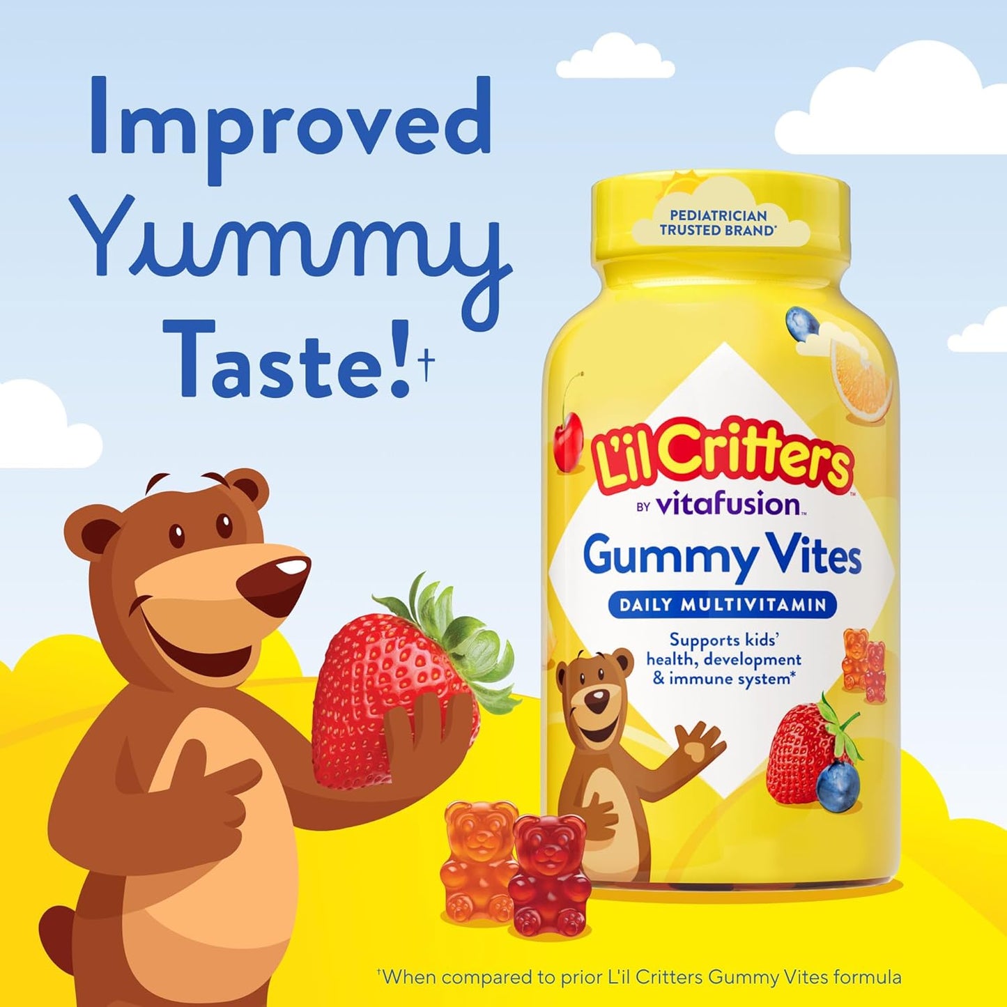 L'il Critters Gummy Vites – Pediatrician-Recommended Multivitamin for Kids Holistic Health, Dairy-Free
