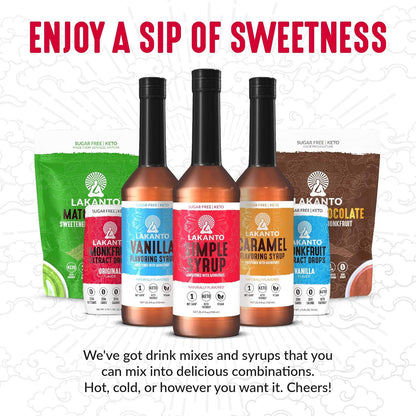 Lakanto Liquid Monk Fruit Sweetener – Compact 1.76 oz Bottle for Less is More Storage and Simple Brewing