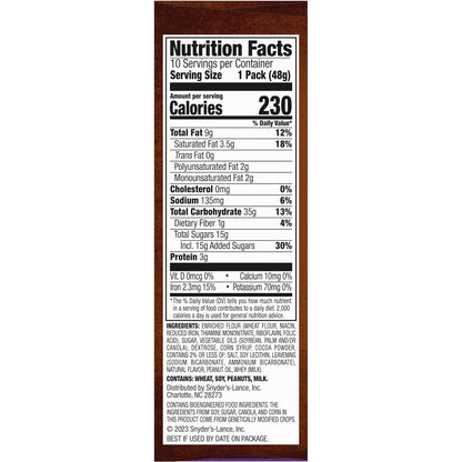 Lance Nekot Fudge Cookie Packs, Individually Wrapped Lunchbox Snacks for School, Daycare, and Family Outings
