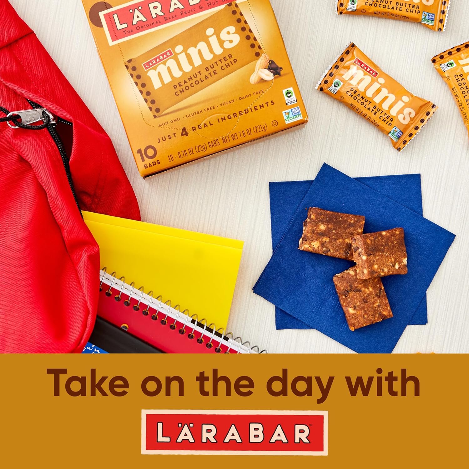 Larabar Minis Gluten Free Snack Bars – Fair Trade Sweet Treat Pairing for Yoga and Meditation Breaks, 30 Count