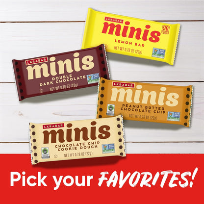 Larabar Minis Gluten Free Snack Bars – Fair Trade Sweet Treat Pairing for Yoga and Meditation Breaks, 30 Count
