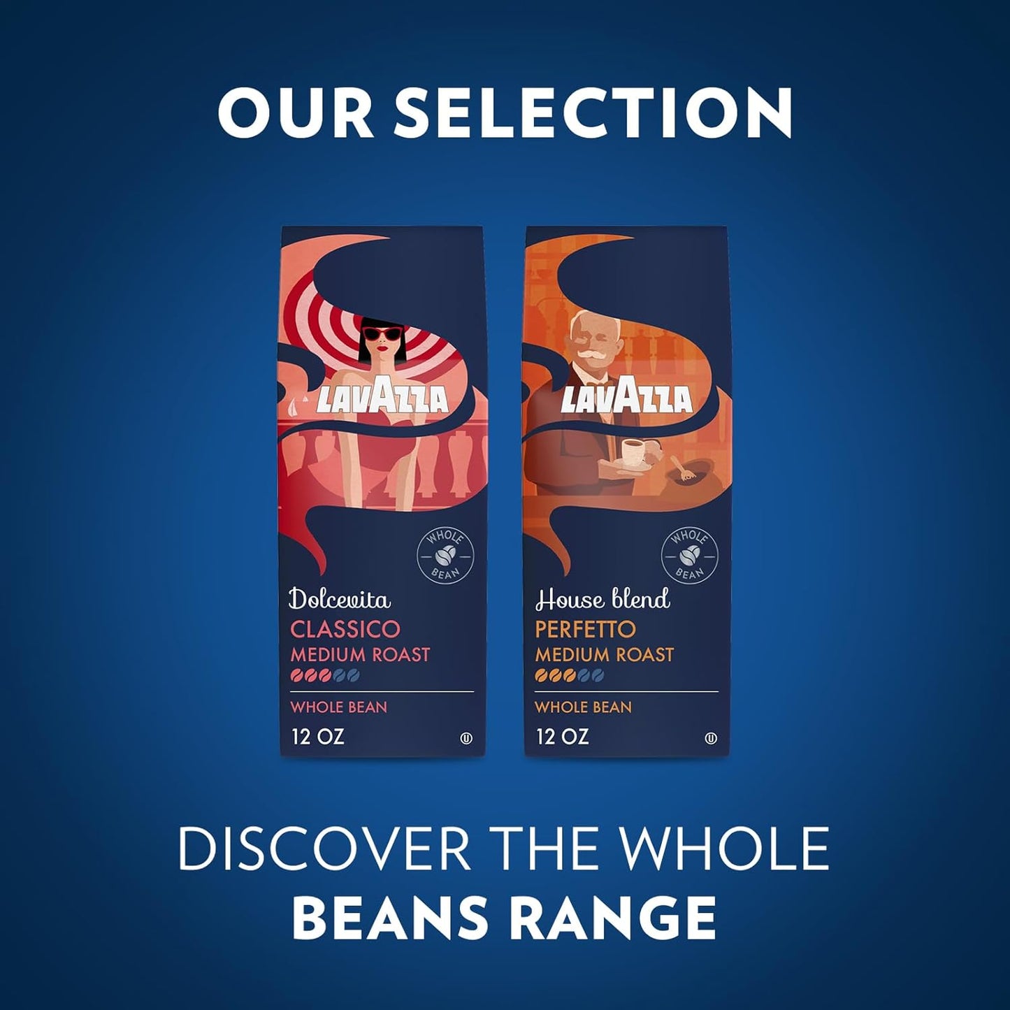 Lavazza House Blend Perfetto Whole Bean Coffee 12oz – Holiday Gift Basket Addition for Coffee Snobs, 100% Arabica Italian Medium Roast