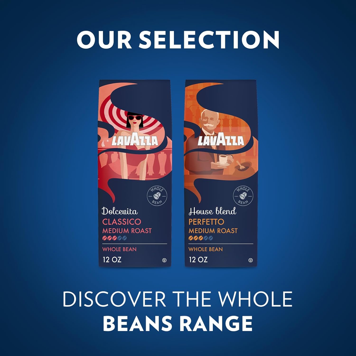 Lavazza House Blend Perfetto Whole Bean Coffee 12oz – Holiday Gift Basket Addition for Coffee Snobs, 100% Arabica Italian Medium Roast
