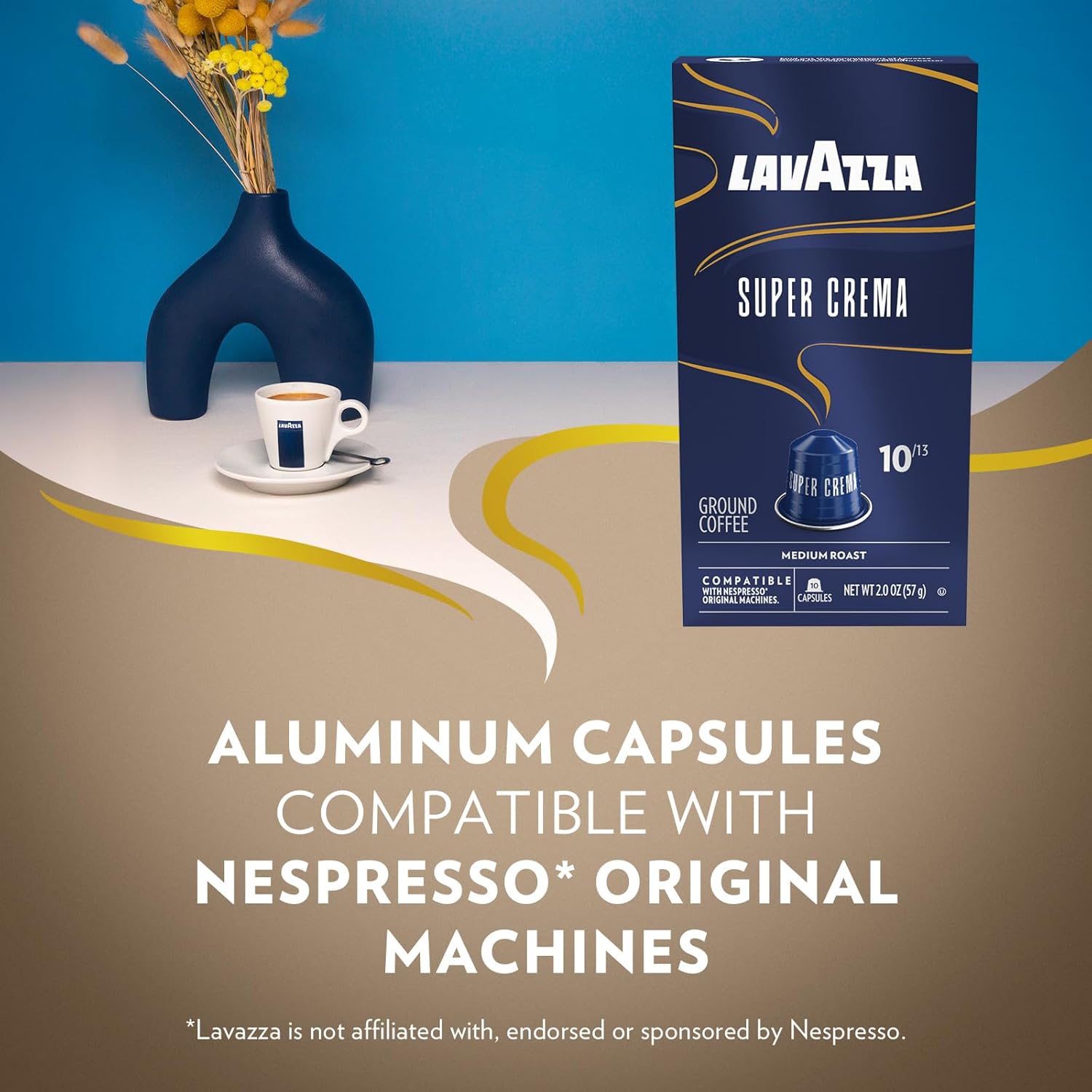 Lavazza Super Crema Aluminum Coffee Capsules – Heritage Italian Blend for the Connoisseur's Espresso Drawer