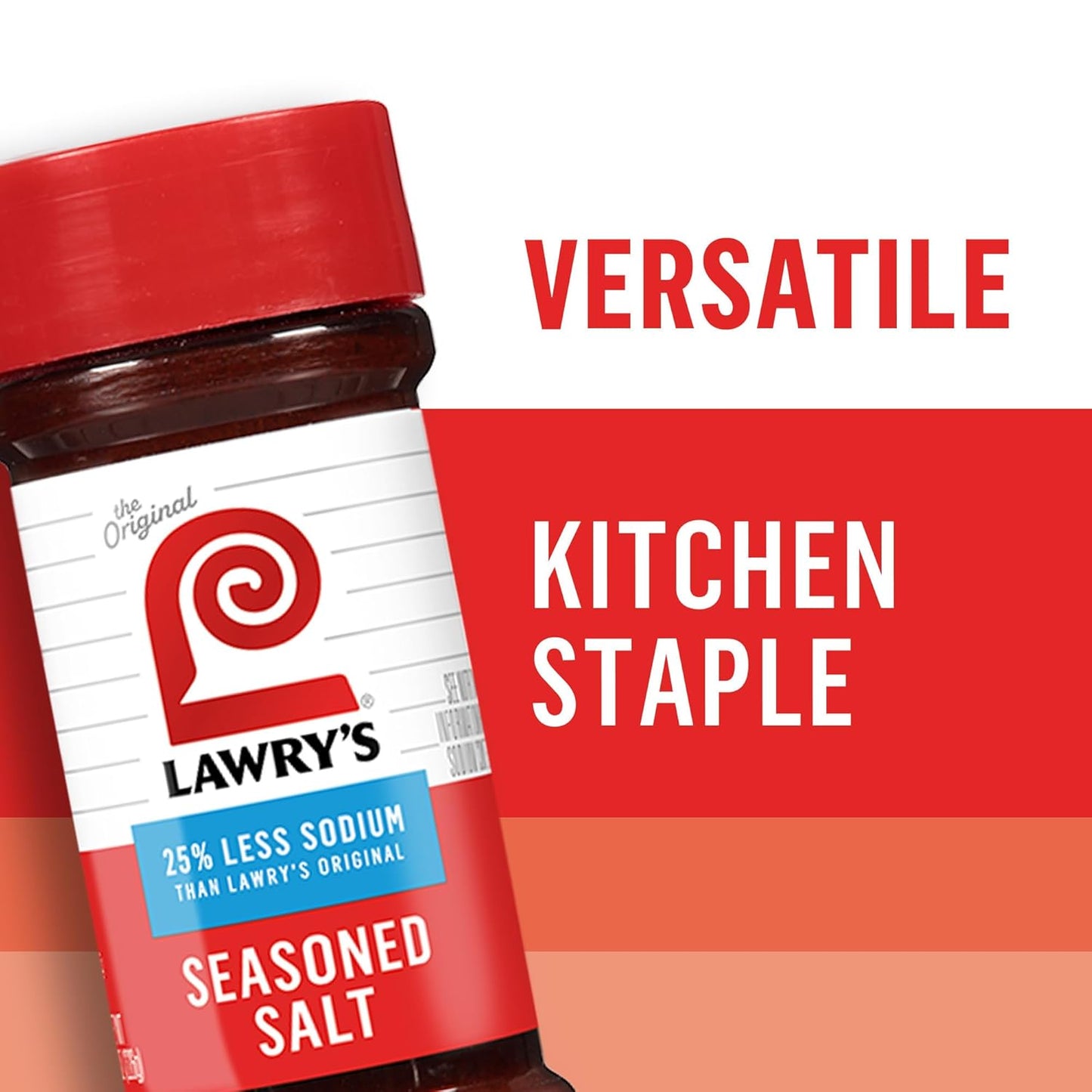 Lawry's 25% Less Sodium Seasoned Salt – Pantry Shortcut for Quick Lunchbox and Dinner Seasoning
