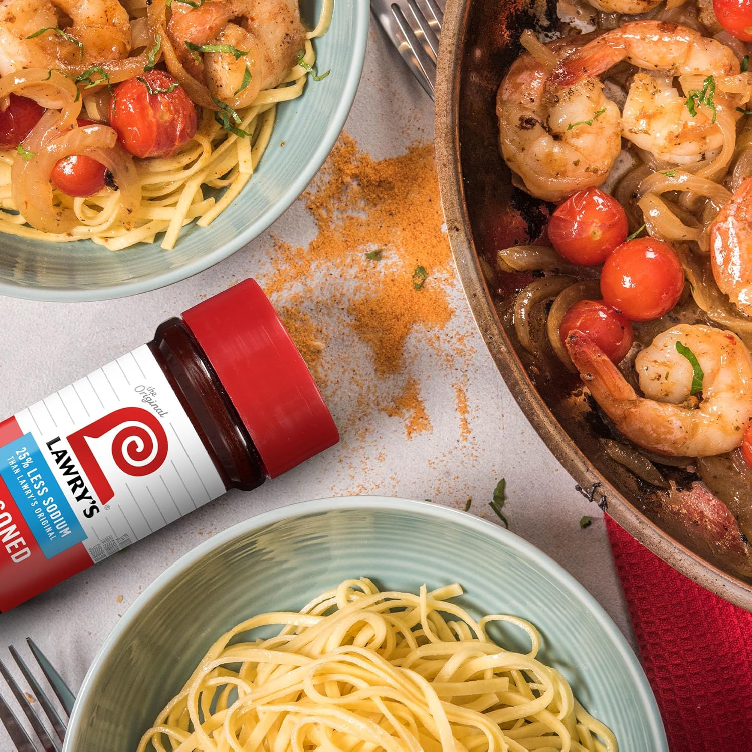 Lawry's 25% Less Sodium Seasoned Salt – Pantry Shortcut for Quick Lunchbox and Dinner Seasoning