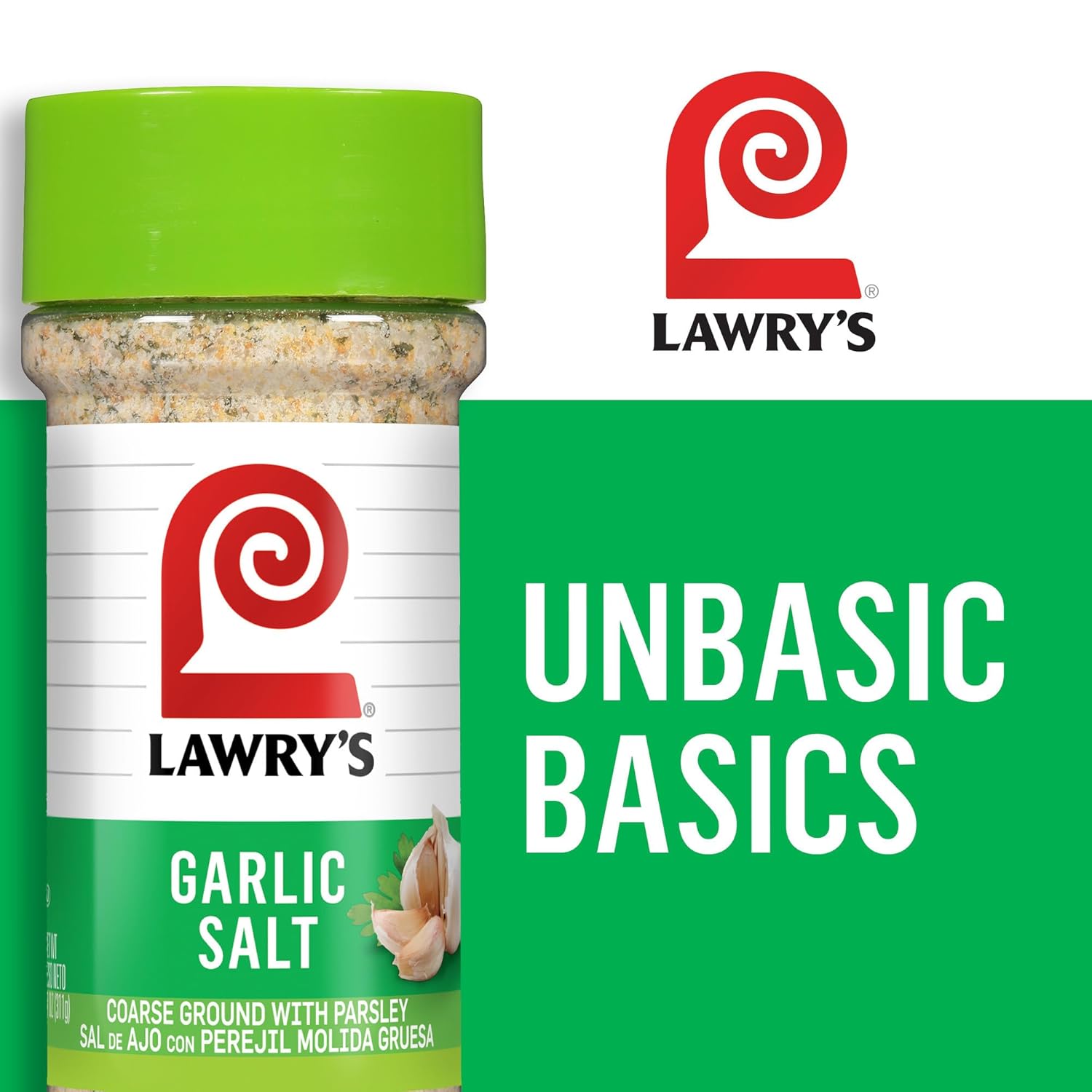 Lawry's Garlic Salt – Father's Day Pantry Upgrade for the Backyard Grill Master, 11 oz