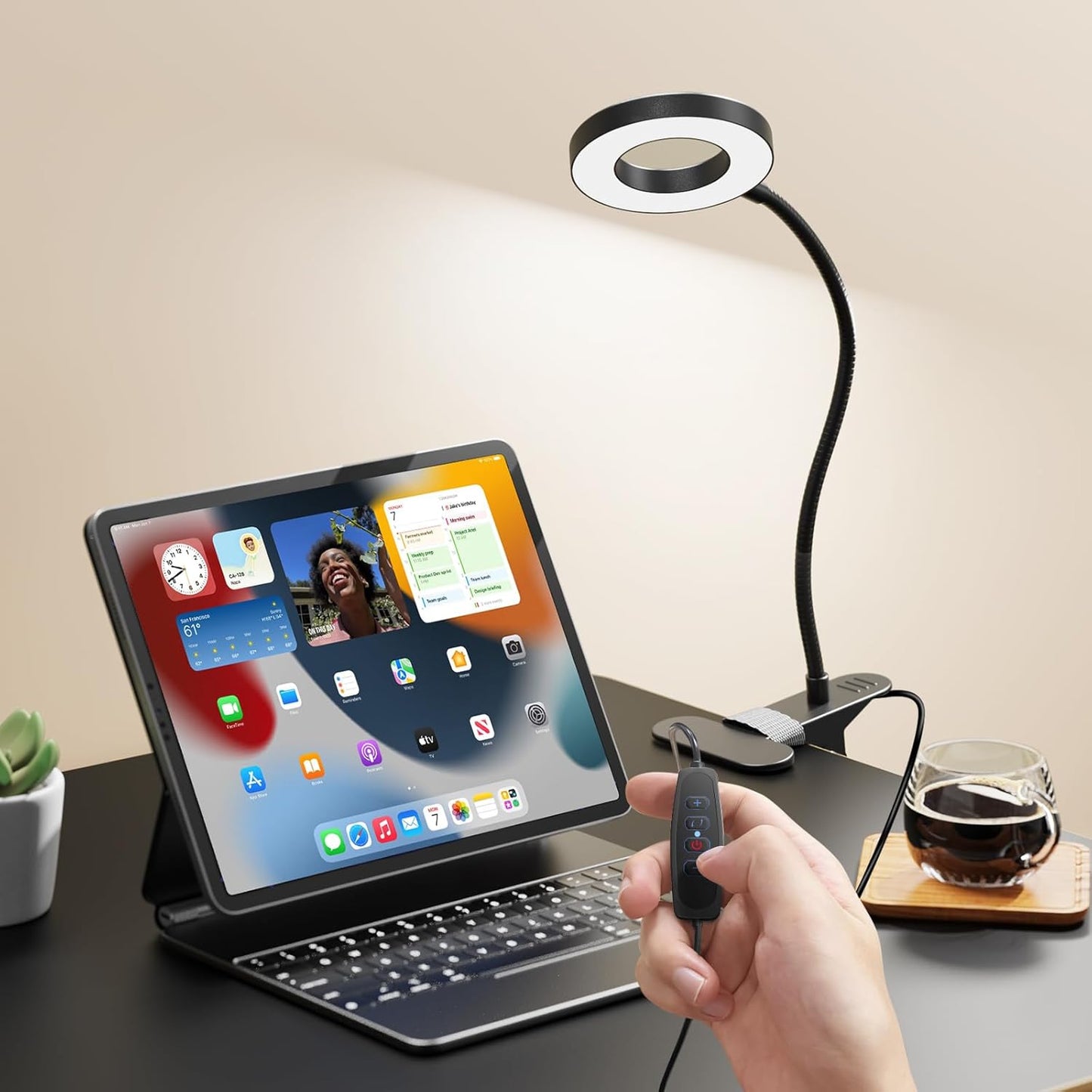 LED Reading Lamp for Students – Adjustable Brightness Homework Light for Bedrooms and Desks
