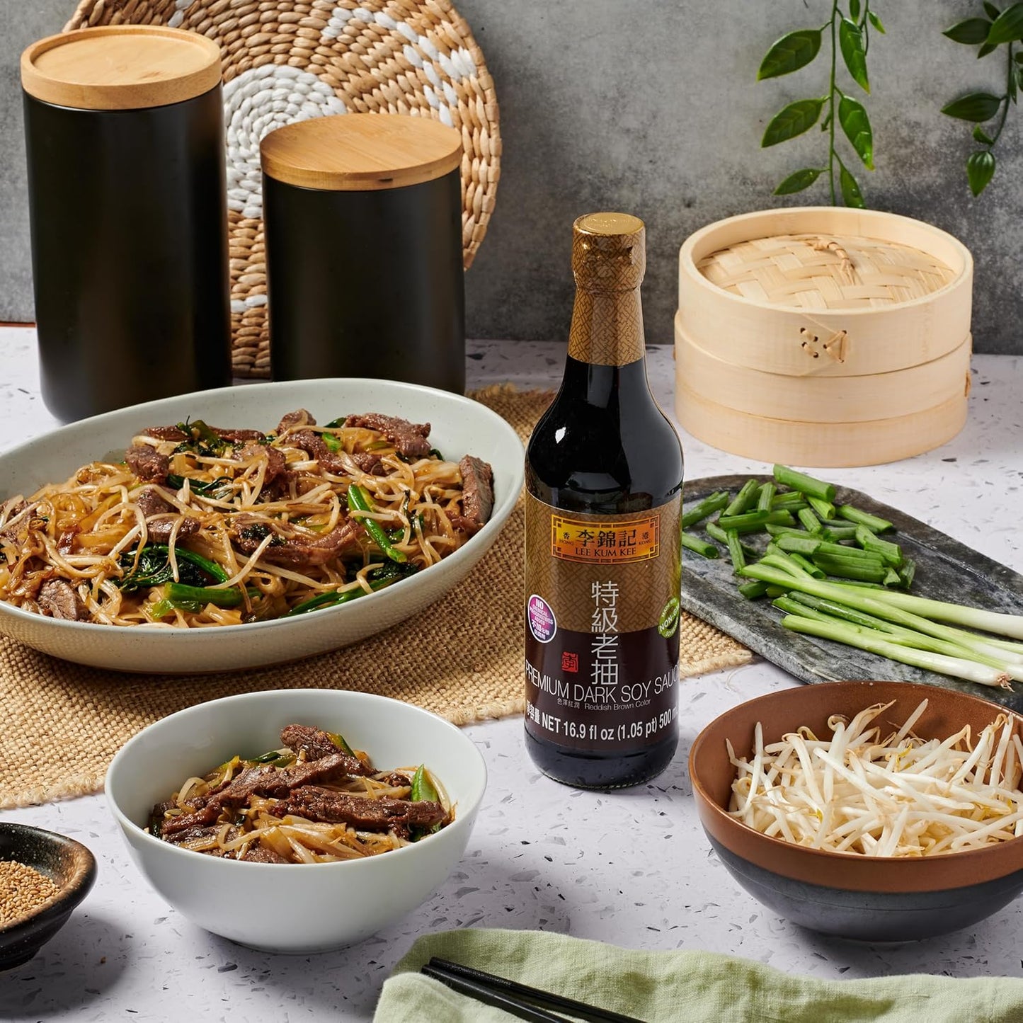 Lee Kum Kee Premium Dark Soy Sauce – Impressive Cooking Gift for the Plant-Based Chef, Restaurant-Quality Flavor in a Giftable Bottle