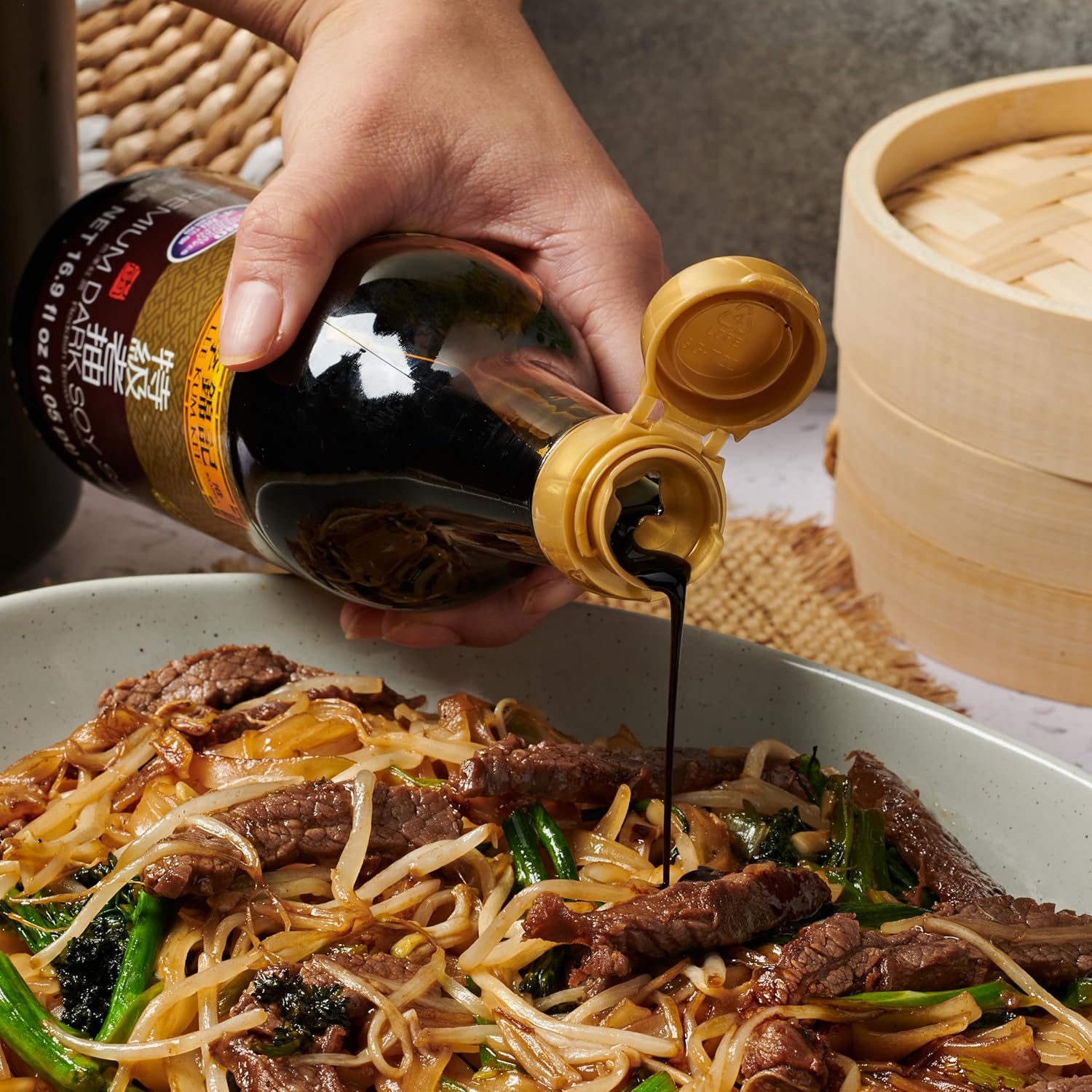 Lee Kum Kee Premium Dark Soy Sauce – Impressive Cooking Gift for the Plant-Based Chef, Restaurant-Quality Flavor in a Giftable Bottle