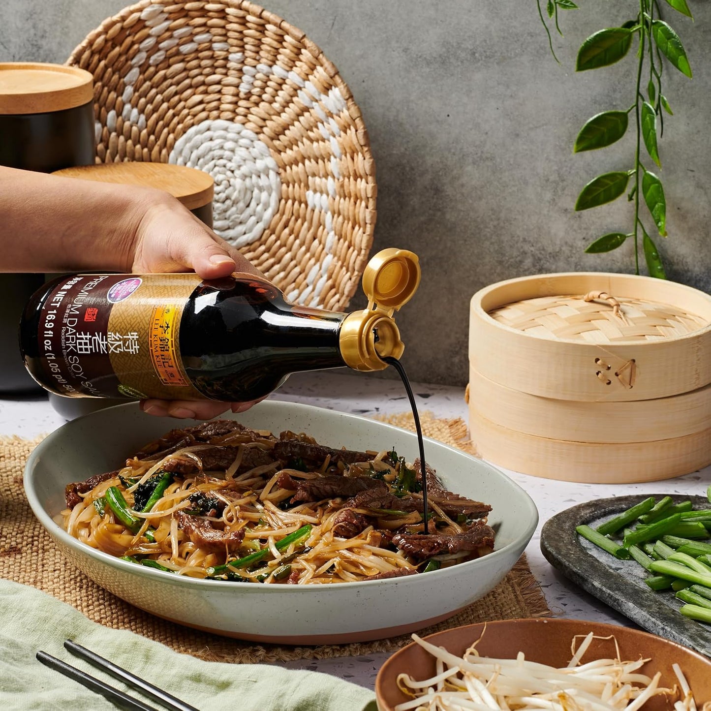 Lee Kum Kee Premium Dark Soy Sauce – Impressive Cooking Gift for the Plant-Based Chef, Restaurant-Quality Flavor in a Giftable Bottle