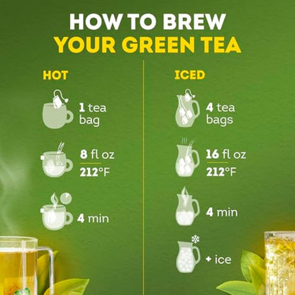Lipton Unsweetened Green Tea – Holiday Gift for Health-Conscious Friends, 0 Calorie Pantry Favorite