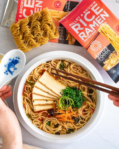Lotus Foods Organic Gluten-Free Ramen – No-Microwave Office Meal for High-Output Professionals and Quick Fueling
