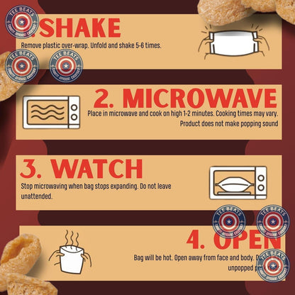 Lowrey's Bacon Curls Microwave Pork Rinds (Chicharrones), Original – Portion-Controlled Snack Packs for Busy Parents and Family Rooms