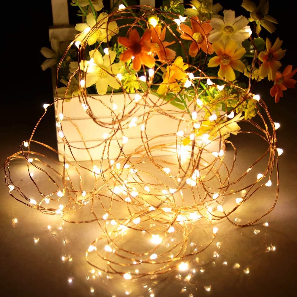 Lumify Child Friendly Copper Wire LED String Lights – 16ft Battery Lights for Playroom, Toddler Bedroom, and Reading Nook