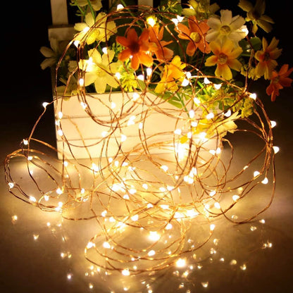Lumify Child Friendly Copper Wire LED String Lights – 16ft Battery Lights for Playroom, Toddler Bedroom, and Reading Nook
