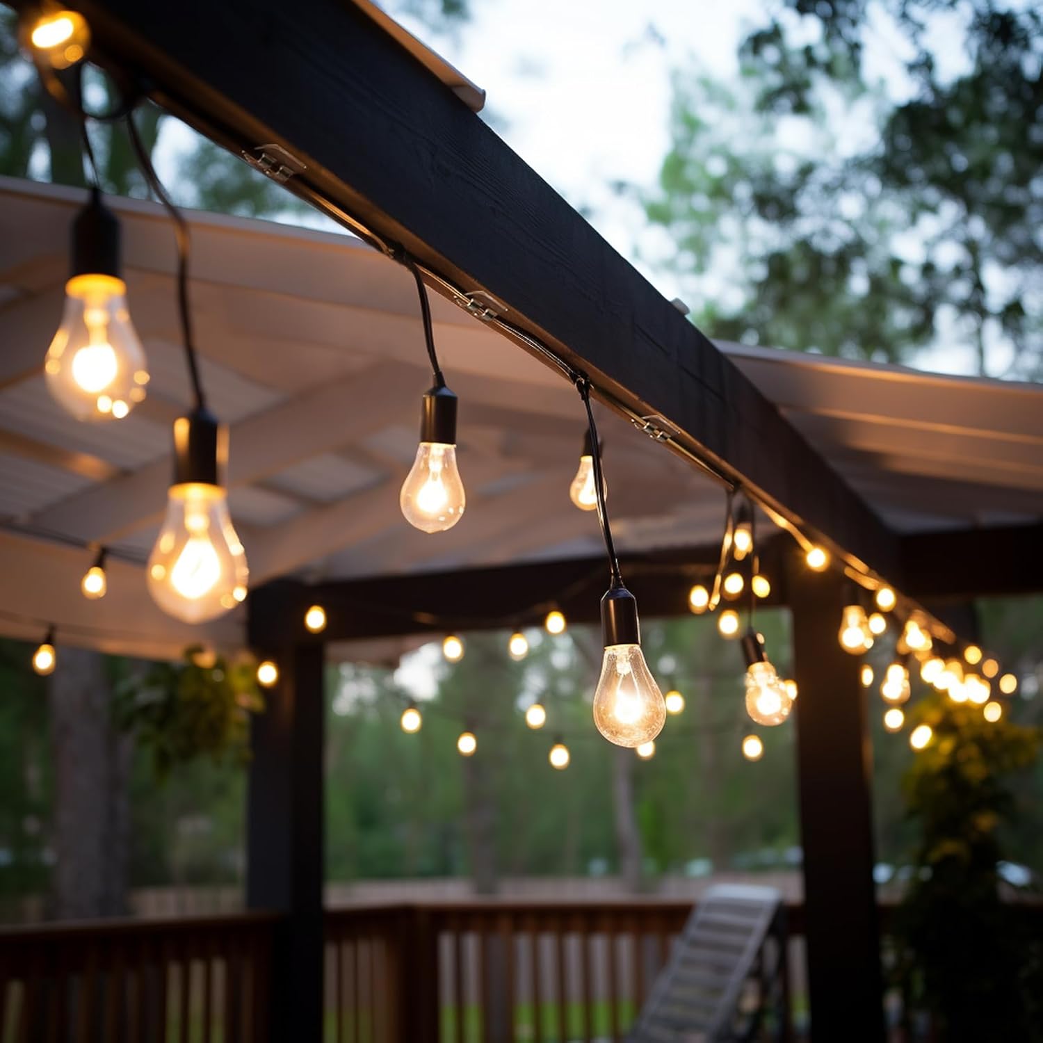 Lumivo Heavy-Duty Light Hangers – Transparent Sticky Clips for Eaves, Gutters, and Open-Air Entertaining Areas