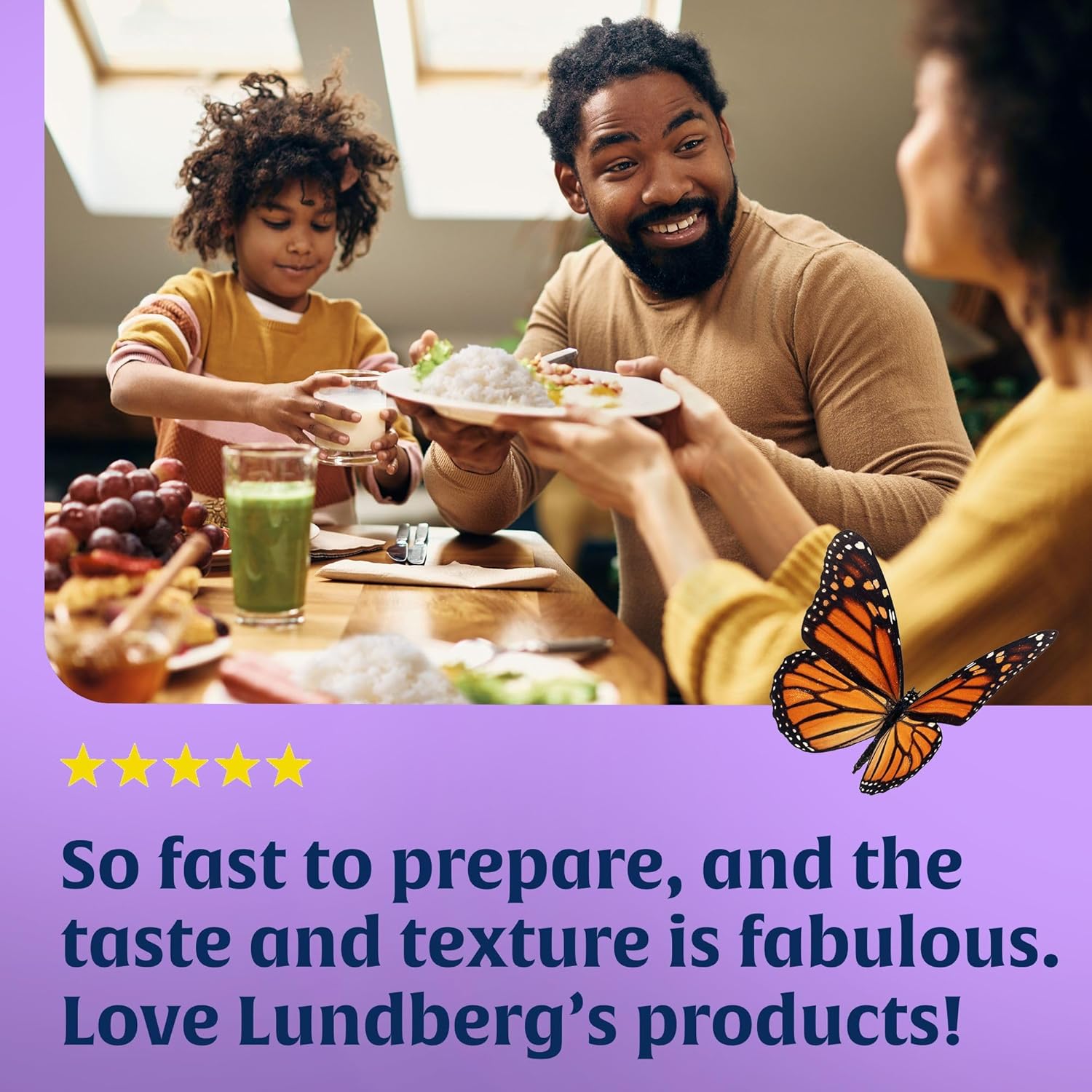 Lundberg Regenerative Jasmine Rice – Durable Flexible Pouch for Emergency Pantry and Backcountry Meals