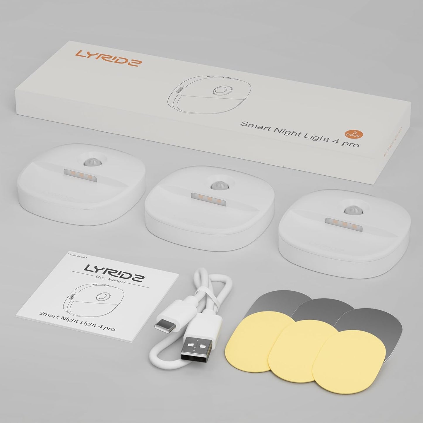 Lyridz Dimmable Battery Nightlight – Ambient Mood Lighting for Pantries, Closets, and Under-Cabinets, No Visible Hardware