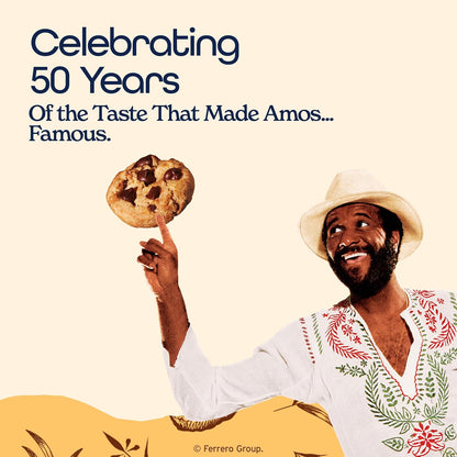 manufactured by ferrero under the established famous amos brand