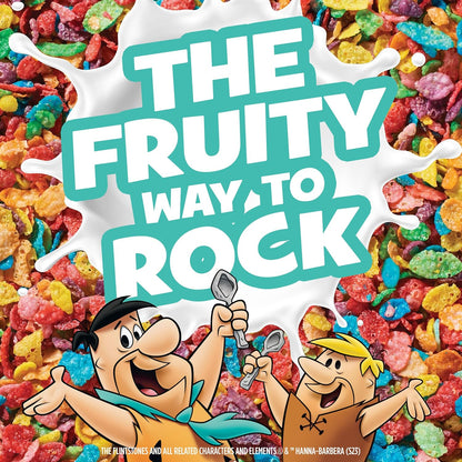 Post Fruity PEBBLES Marshmallow Cereal – Kids Room Snack Cereal with Marshmallows 18 oz