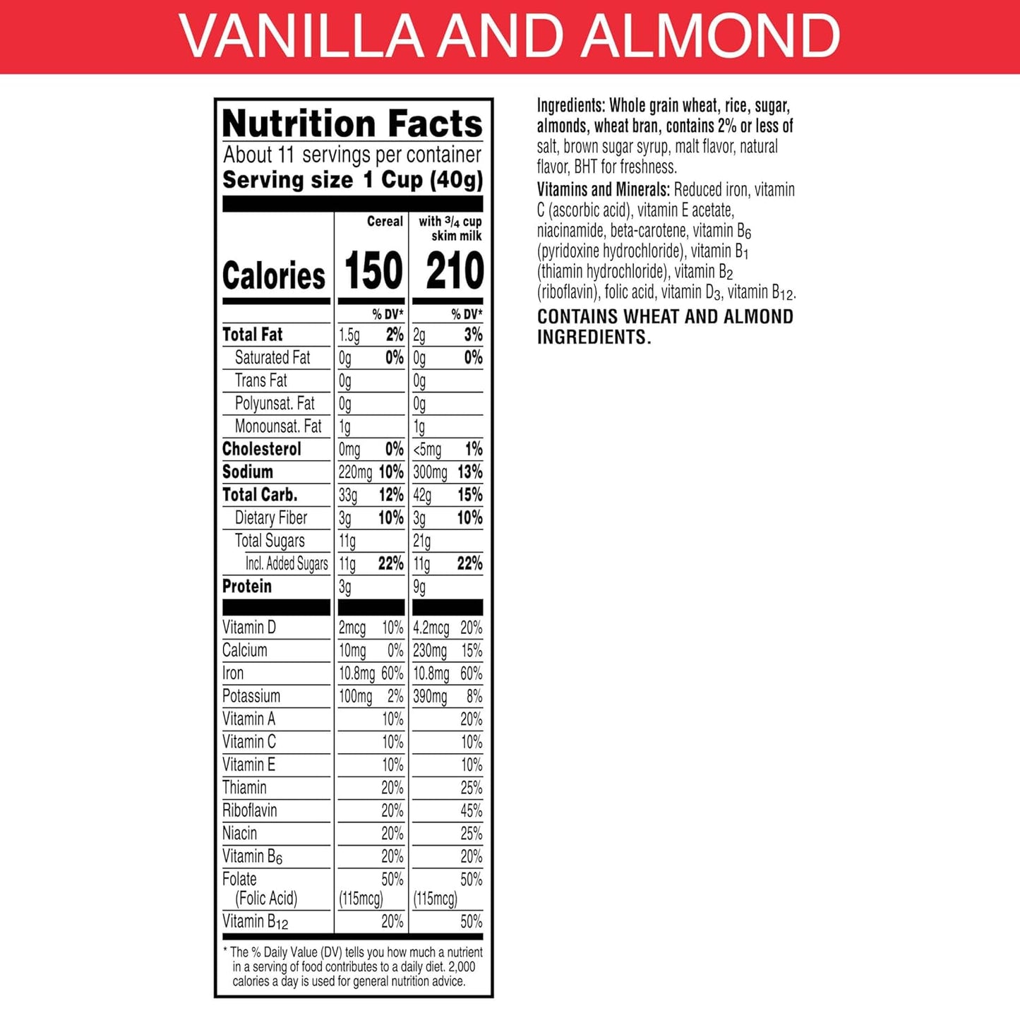 real almonds included in every serving