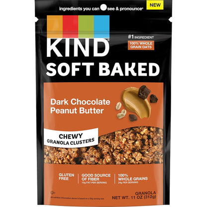 soft-baked chewy cluster texture, distinct from traditional hard granola