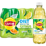 Lipton Green Tea with Citrus 16.9 fl oz, 12-Pack – Calm, Unwinding Citrus Beverage for a Mindful Wind-Down Break