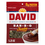 DAVID Jumbo Sunflower Seeds, Bar-B-Q Flavor, 5.25 oz – Rugged In-Shell Snack for Long-Haul Drivers and Rest Stops