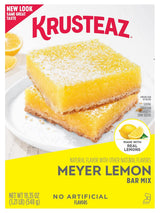 Krusteaz Meyer Lemon Bar Mix – Comfort Baking for Self-Care Sundays, Flaky Shortbread Crust Included