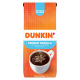 Dunkin' French Vanilla Ground Coffee – Background Aroma Coffee for Remote Work, No-Grinder 12 oz Bag