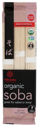 Hakubaku Kosher Organic Soba – Wholesome Buckwheat Noodles for Plant-Forward Meal Prep