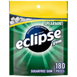 ECLIPSE Spearmint Chewing Gum 8.8 oz Bulk Bag – Travel Friendly Fresh Breath for Commutes and Client Calls