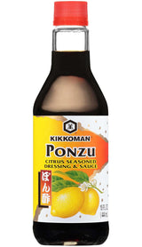 Kikkoman Ponzu Citrus Seasoned Dressing and Sauce, 15 Ounce – Clean Citrus Finishing Sauce for Health-Conscious Meal Prep