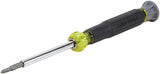 Klein Tools 32581 4-in-1 Screwdriver – Cushion-Grip Handle for Slip-Resistant Control Around Live Panels and HVAC Instruments