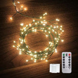 Dailyart Copper Wire String Lights 6ft 120 LED – Holiday Gift for Women, Bedroom Aesthetic Warm White
